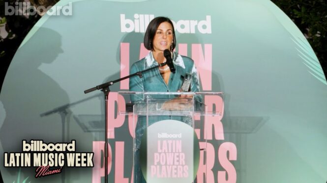 Rebeca León Accepts the Choice Award | Latin Music Power Players 2024