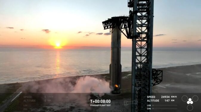 SpaceX captures Starship booster for the first time in historic test