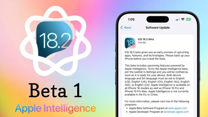 The iOS 18.2 beta, with new Apple Intelligence features, is here