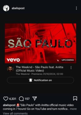 The Weeknd & Anitta Deliver ‘São Paulo’ Song & Video: Stream It Now