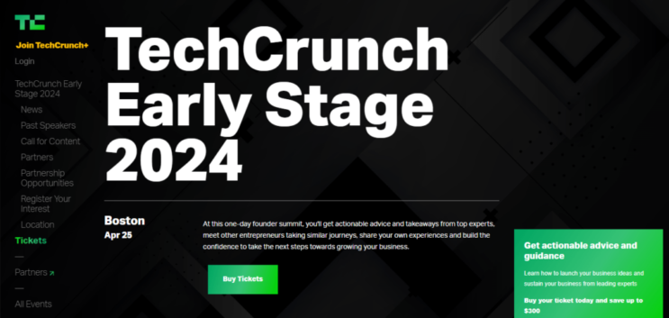 Tomorrow, TechCrunch Early Stage 2024 takes over Boston