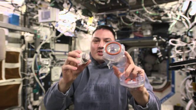 Watch how astronauts drink coffee in space