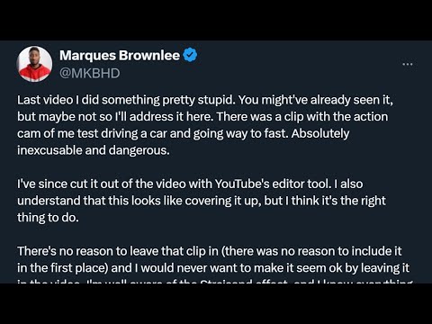 Marques Brownlee Situation is Disappointing