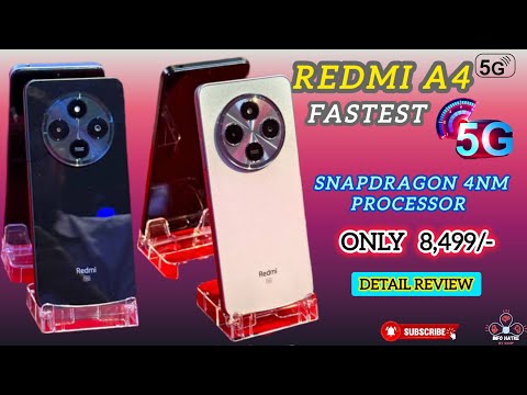 Redmi A4 5G Details & Review Powerful 4nm Snapdragon gaming processor Best Budget 5G under 10000