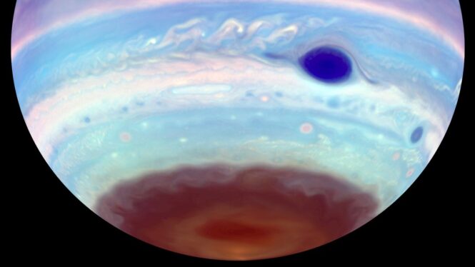 Magnetic tornadoes on Jupiter are spawning Earth-size storms