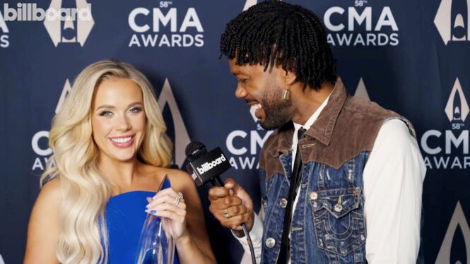 Megan Moroney On Winning Best New Artist, Best Advice From Kenny Chesney | CMA Awards 2024