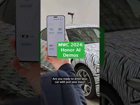 Honor is testing  new eye-tracking feature that let you drive your car with just a glance #mwc2024