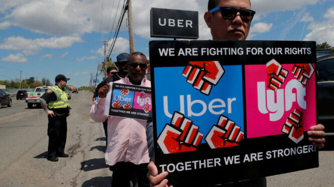 Rideshare drivers in Massachusetts can unionize without being full-time employees