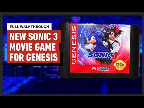 Sonic the Hedgehog 3 Movie Game (2024) FULL SEGA GENESIS WALKTHROUGH