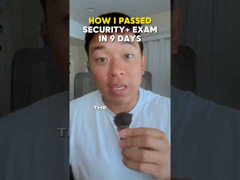 How I Passed the Security+ Exam in 9 Days #comptia