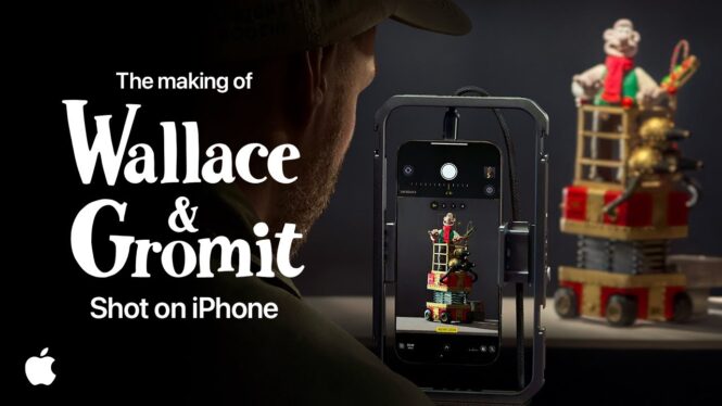 Apple reveals how Aardman shot its festive animation on an iPhone