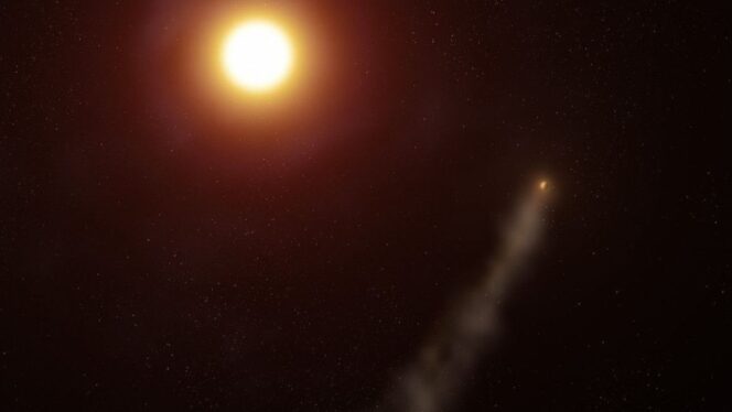 Astronomers spot strange exoplanet with a tail 350,000 miles long