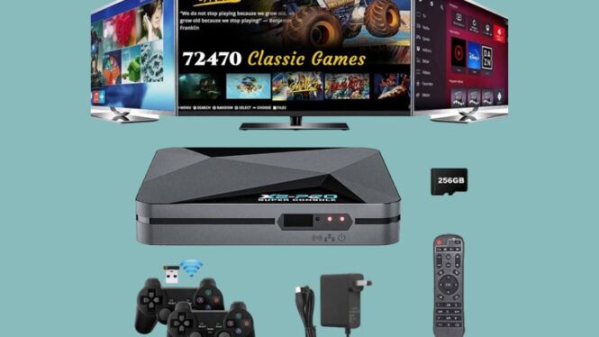 Enter 2025 with a gaming console thats packed with 70,000+ retro games