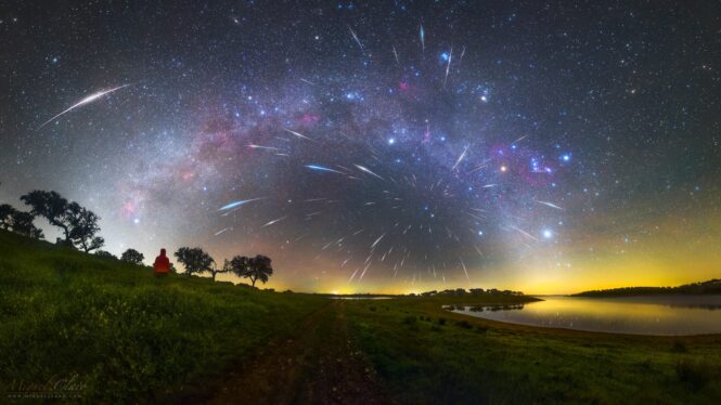 Geminid meteor shower fills the sky with ‘shooting stars’ in spectacular time-lapse photos