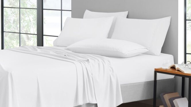 Give the gift of comfier rest with this $30 bamboo sheet set