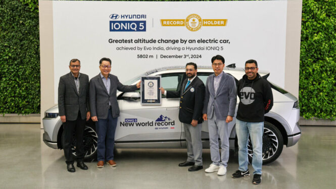 Hyundai Ioniq 5 sets world record for greatest altitude change