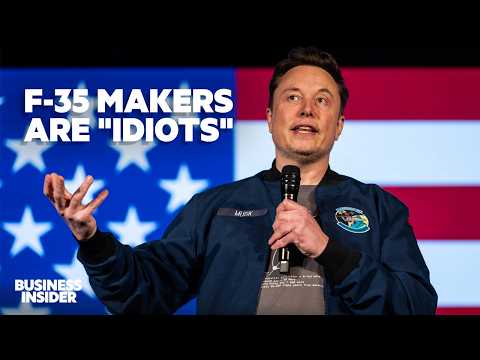 Elon Musk Calls F-35 Makers 'Idiots' While Championing Drone Tech | Insider News