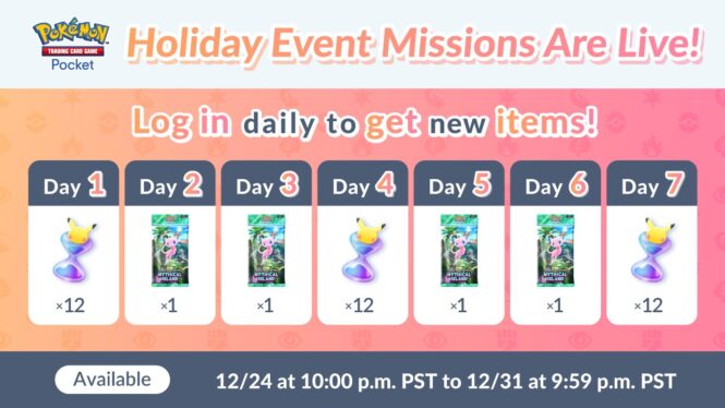 Pokémon TCG Pocket Holiday 2024 Event Guide & Rewards