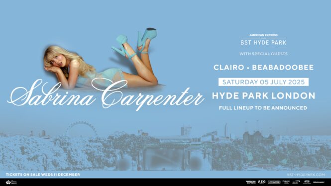 Sabrina Carpenter to Headline BST Hyde Park 2025