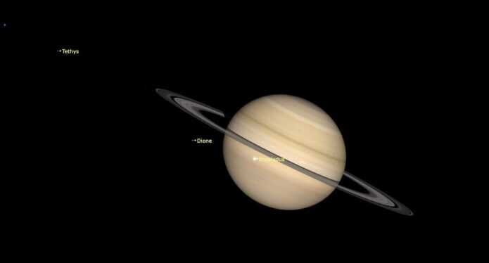 See the moon cozy up to Saturn during ‘conjunction’ today