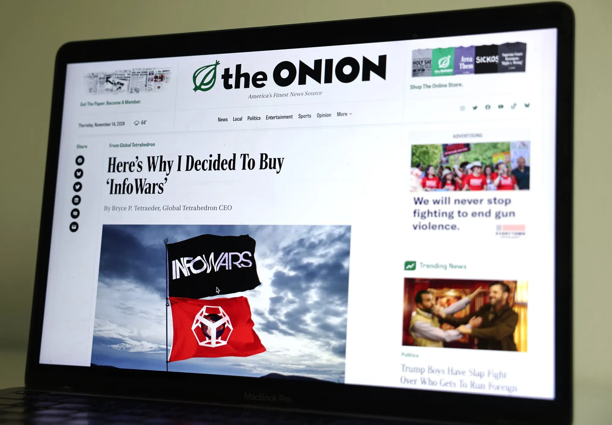 The Onion has been denied bid to buy Alex Jones InfoWars