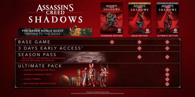 All Assassin’s Creed Shadows Edition Differences, Prices, & What’s Included