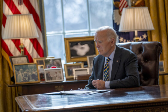 Biden uses an executive order to open federal sites for AI