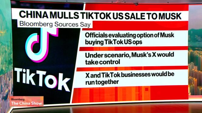 China considers selling TikTok U.S. operations to Musk, Bloomberg reports