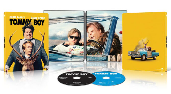 Classic Chris Farley Comedy Tommy Boy Getting A 4K Steelbook Blu-Ray Edition