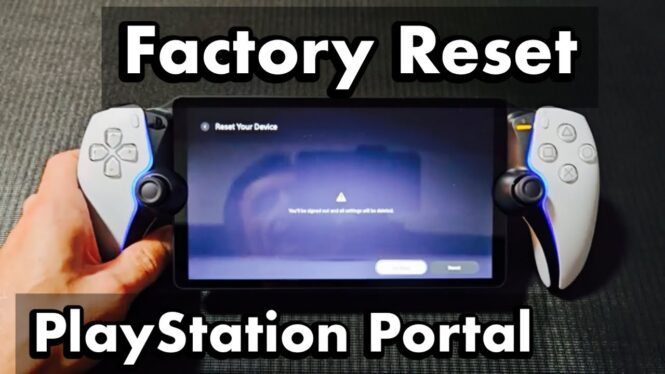 How to factory reset a PlayStation Portal