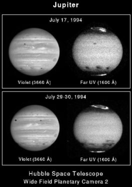 Hubble Reveals Jupiter in Ultraviolet Light