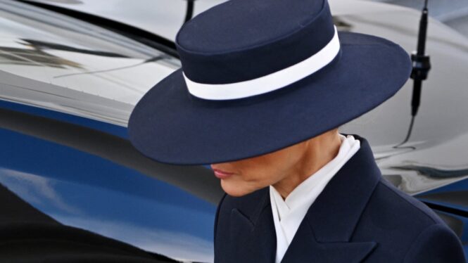 Melania Trumps inauguration hat draws comparisons to Carmen Sandiego