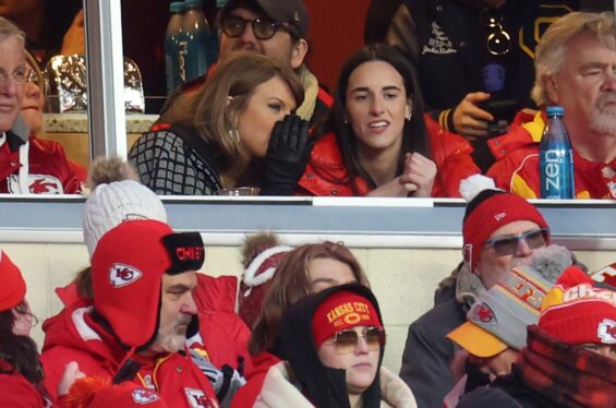 Taylor Swift and Caitlin Clark Share Hugs, High Fives at Chiefs Game