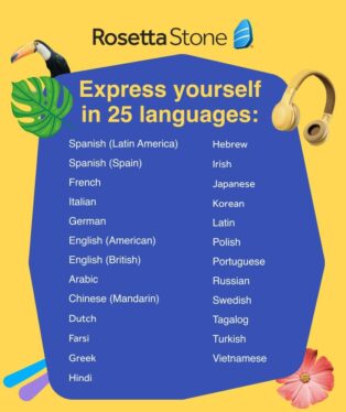 Teach yourself a new language with Rosetta Stone