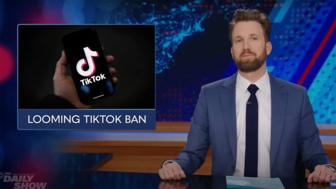 The Daily Show weighs in on the impending TikTok ban