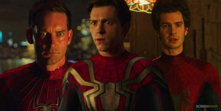 Tom Holland, Andrew Garfield & Tobey Maguire’s Versions Of Spider-Man Fight Each Other To Save Their Universes In Avengers: Secret Wars Art